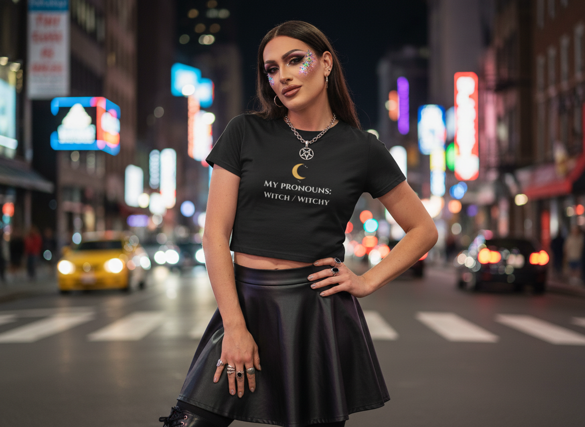 Witchy - Cropped Tee-1