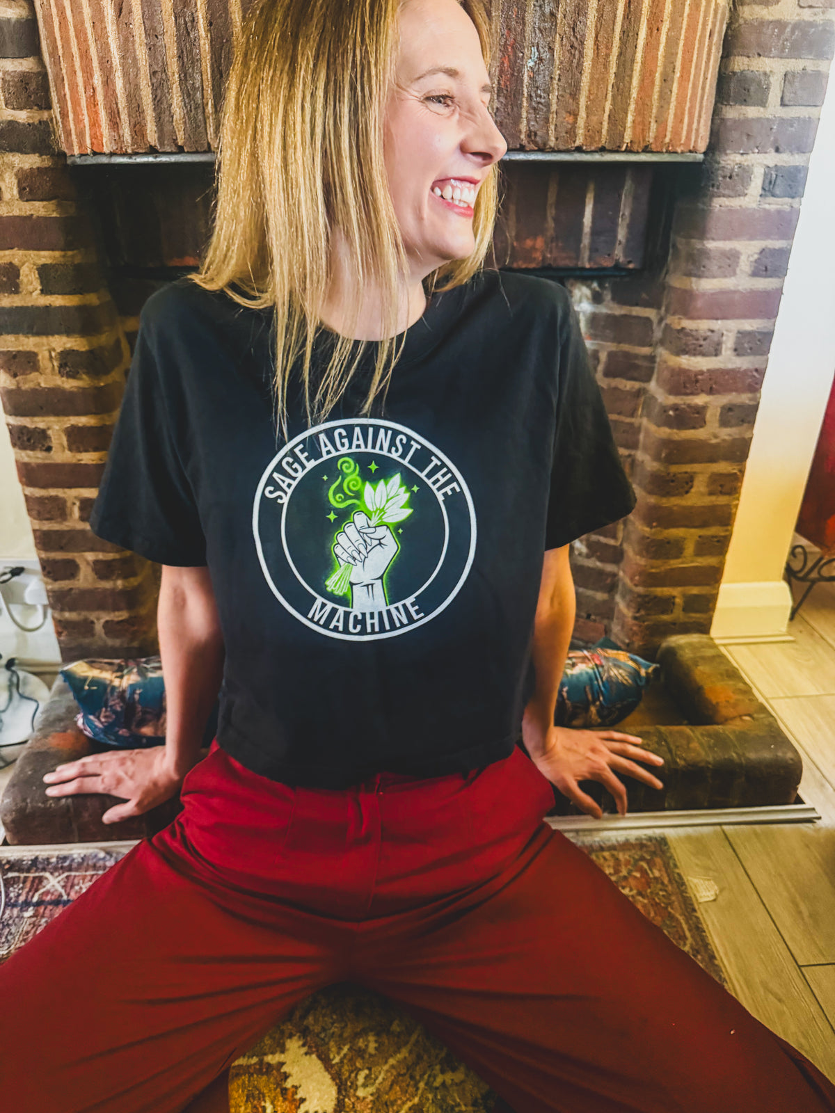 Sage Against the Machine - Cropped Tee