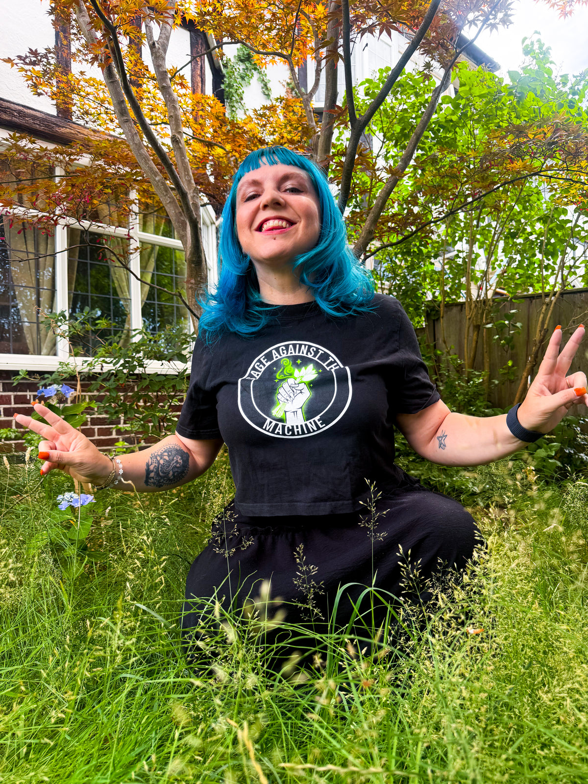 Sage Against the Machine - Cropped Tee