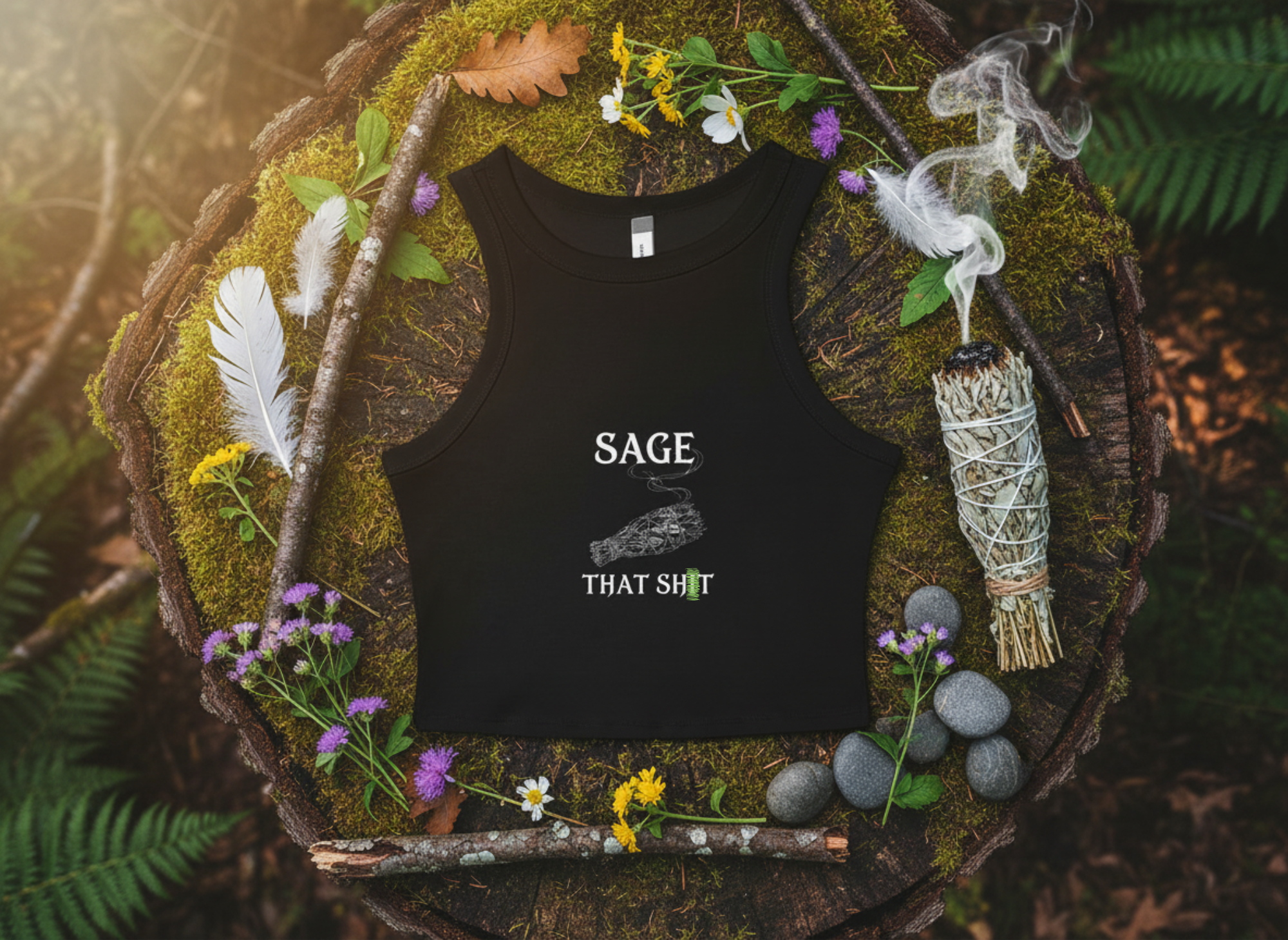 Sage that... - witchy tank